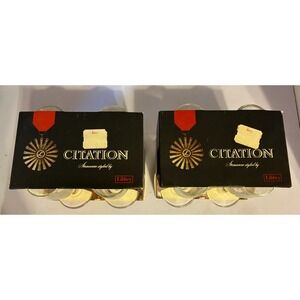 Libbey Citation Round Cordial 8 Glasses 1 oz. NEW in Box! MCM Vintage 2 Boxes